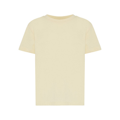 Iqoniq Koli Kids T-Shirt aus recycelter Baumwolle, cream yellow, 1112
