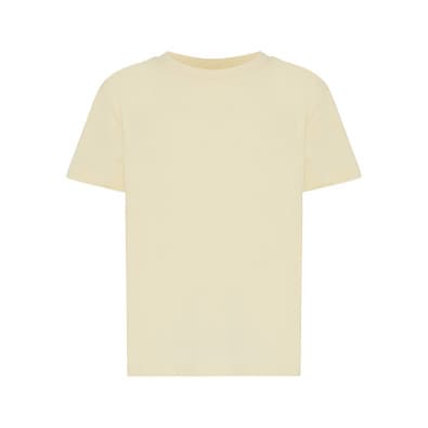 Iqoniq Koli Kids T-Shirt aus recycelter Baumwolle, cream yellow, 910