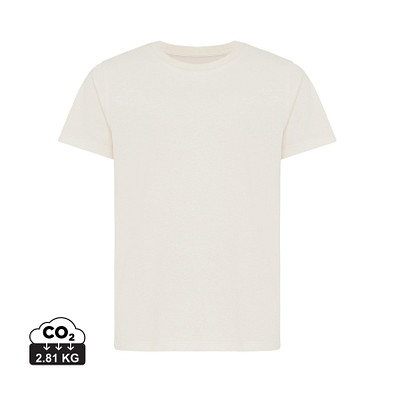 Iqoniq Koli Kids T-Shirt aus recycelter Baumwolle, natural raw, 9-10 y