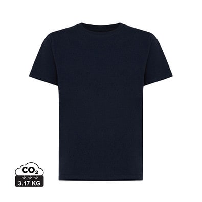 Iqoniq Koli Kids T-Shirt aus recycelter Baumwolle, navy blau, 7-8 y