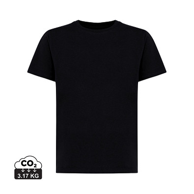 Iqoniq Koli Kids T-Shirt aus recycelter Baumwolle, schwarz, 13-14 y