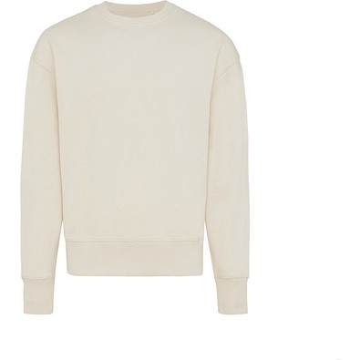 IQONIQ Kruger Relax-Rundhals-Sweater aus recycelt. Baumwolle, natural raw, L