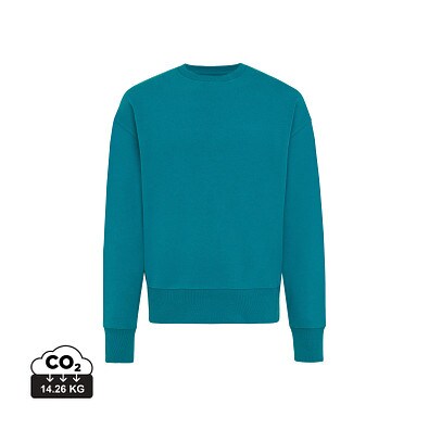 Iqoniq Kruger Relax-Rundhals-Sweater, verdigris, S