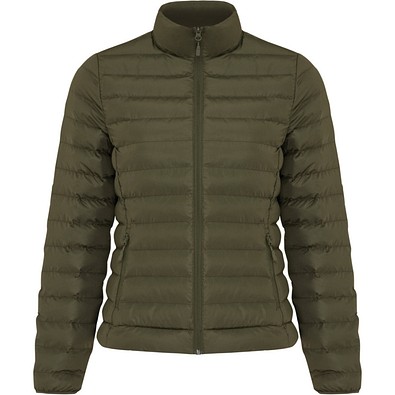 IQONIQ Maiko Damen Steppjacke aus recyceltem Polyester, khaki, XXS