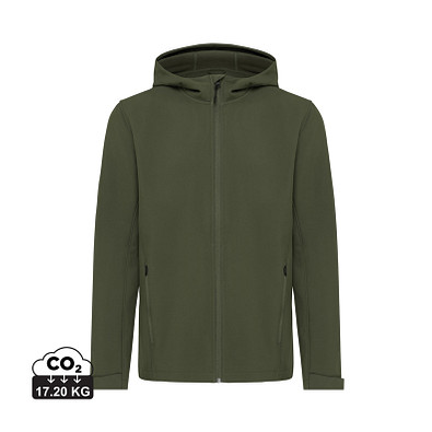 Iqoniq Makalu Herren Softshelljacke aus recyceltem Polyester, khaki, XXL
