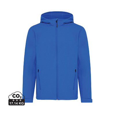 Iqoniq Makalu Herren Softshelljacke aus recyceltem Polyester, Königsblau, XXXL