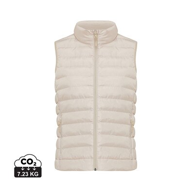 Iqoniq Meru Damen Bodywarmer aus recyceltem Polyester, beige, M