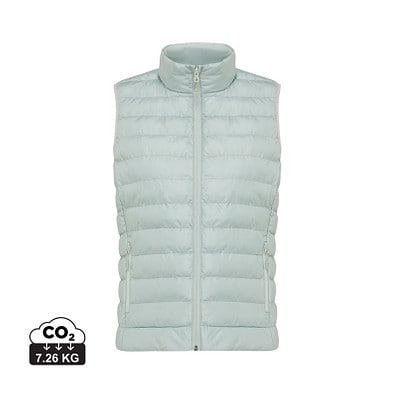 Iqoniq Meru Damen Bodywarmer aus recyceltem Polyester, Iceberg green, XS