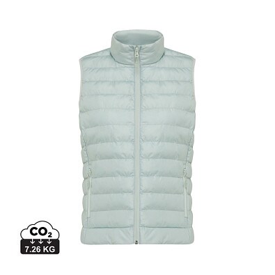Iqoniq Meru Damen Bodywarmer aus recyceltem Polyester, Iceberg green, XXS