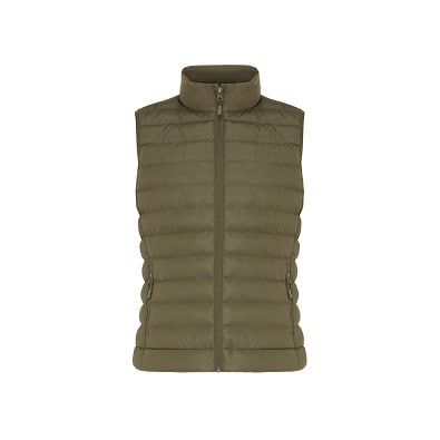 Iqoniq Meru Damen Bodywarmer aus recyceltem Polyester, khaki, XXS
