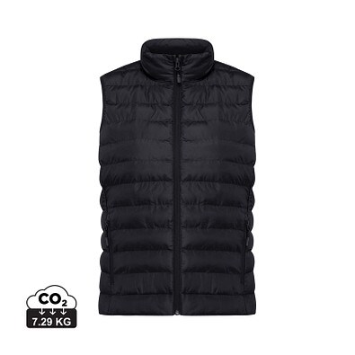 Iqoniq Meru Damen Bodywarmer aus recyceltem Polyester, schwarz, M