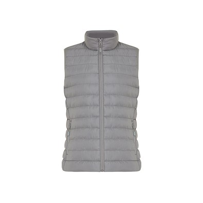 Iqoniq Meru Damen Bodywarmer aus recyceltem Polyester, Silbergrau, L