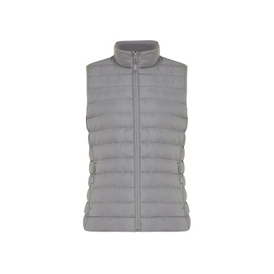 Iqoniq Meru Damen Bodywarmer aus recyceltem Polyester, Silbergrau, S
