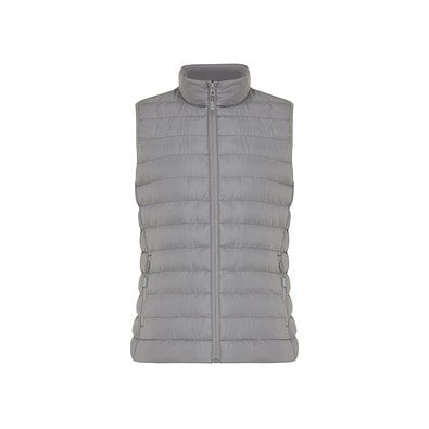 Iqoniq Meru Damen Bodywarmer aus recyceltem Polyester, Silbergrau, XL