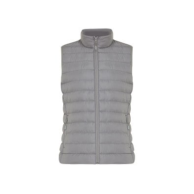 Iqoniq Meru Damen Bodywarmer aus recyceltem Polyester, Silbergrau, XXS