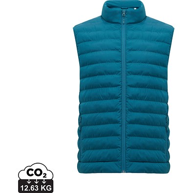 IQONIQ Meru Herren Bodywarmer aus recyceltem Polyester, dark teal, L