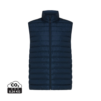 Iqoniq Meru Herren Bodywarmer aus recyceltem Polyester, navy blau, L