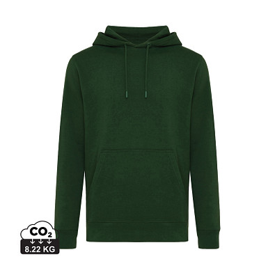 Iqoniq Rila Lightweight Hoodie aus recycelter Baumwolle, forest green, L