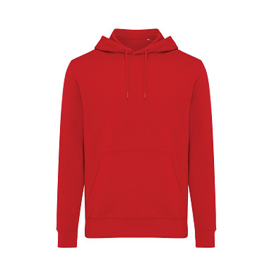 Iqoniq Rila Lightweight Hoodie aus recycelter Baumwolle, rot, XL