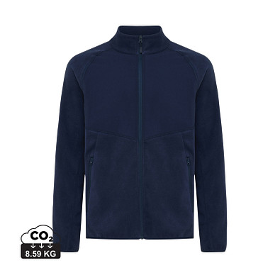 Iqoniq Talung Mikrofleece Jacke aus recyceltem Polyester, navy blau, XXL