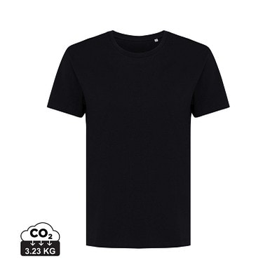 Iqoniq Yala Damen T-Shirt aus recycelter Baumwolle, schwarz, L