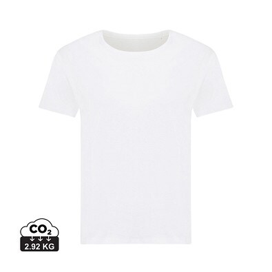 Iqoniq Yala Damen T-Shirt aus recycelter Baumwolle, weiß, L