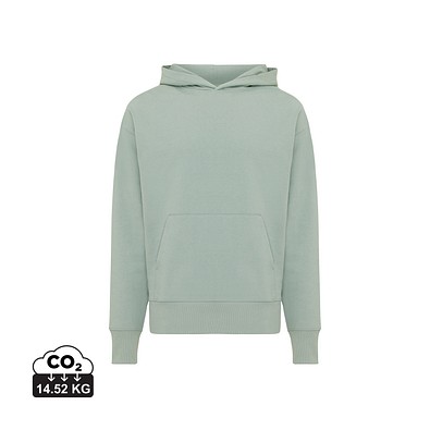 Iqoniq Yoho Relax-Hoodie aus recycelter Baumwolle, Iceberg green, L