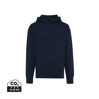 Iqoniq Yoho Relax-Hoodie aus recycelter Baumwolle, navy blau, XL