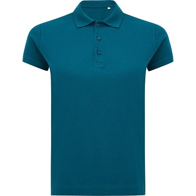 Iqoniq Yosemite Damen Piqué-Poloshirt, dark teal, XXS