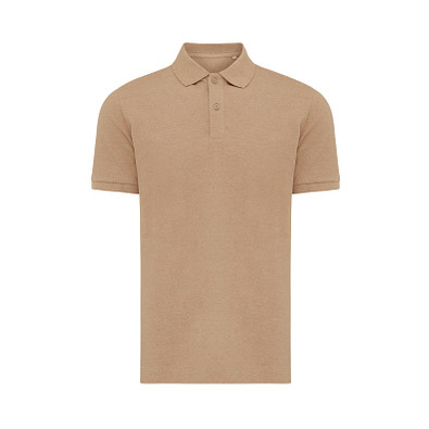 Iqoniq Yosemite PiquÃ©-Poloshirt aus recycelter Baumwolle, heather brown, L