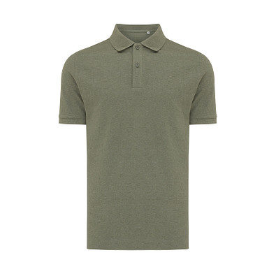Iqoniq Yosemite PiquÃ©-Poloshirt aus recycelter Baumwolle, heather green, S