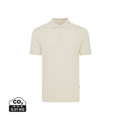 Iqoniq Yosemite Piqué-Poloshirt aus recycelter Baumwolle, natural raw, XXXL