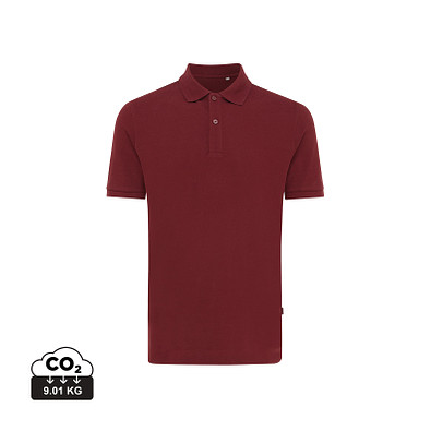 Iqoniq Yosemite Piqué-Poloshirt aus recycelter Baumwolle, burgundy, XS