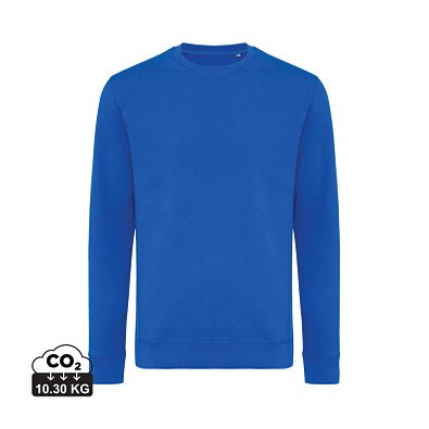 Iqoniq Zion Rundhals-Sweater aus recycelter Baumwolle, Königsblau, XXXL