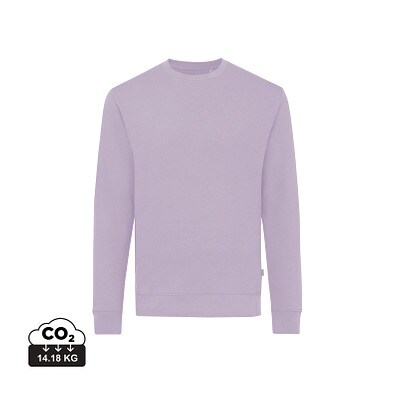 Iqoniq Zion Rundhals-Sweater aus recycelter Baumwolle, lavender, L