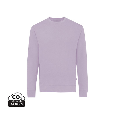 Iqoniq Zion Rundhals-Sweater aus recycelter Baumwolle, lavender, S
