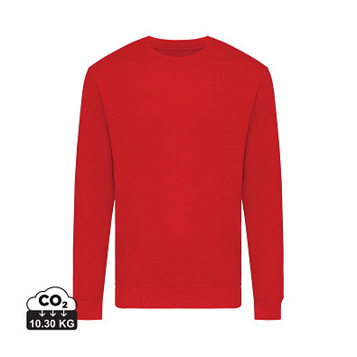 Iqoniq Zion Rundhals-Sweater aus recycelter Baumwolle, rot, S