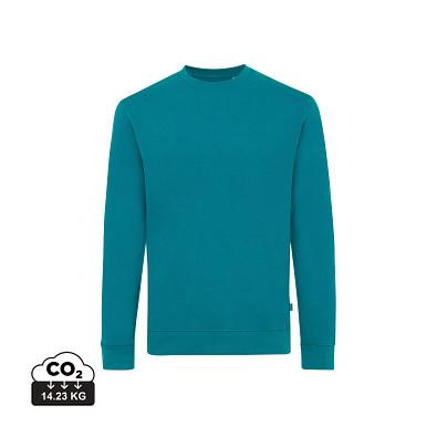 Iqoniq Zion Rundhals-Sweater aus recycelter Baumwolle, verdigris, XL