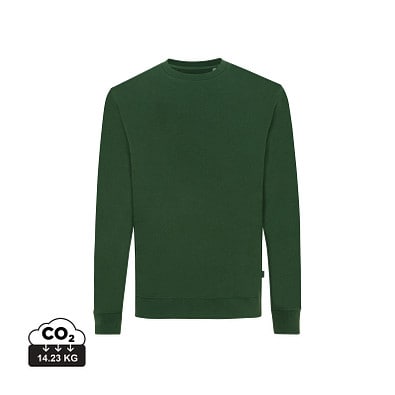 Iqoniq Zion Rundhals-Sweater aus recycelter Baumwolle, waldgrün, XXL