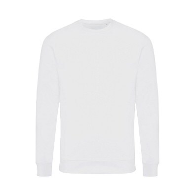 Iqoniq Zion Rundhals-Sweater aus recycelter Baumwolle, weiß