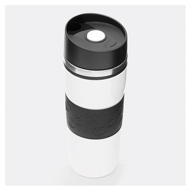 Isolierbecher ARABICA,schwarz, weiß