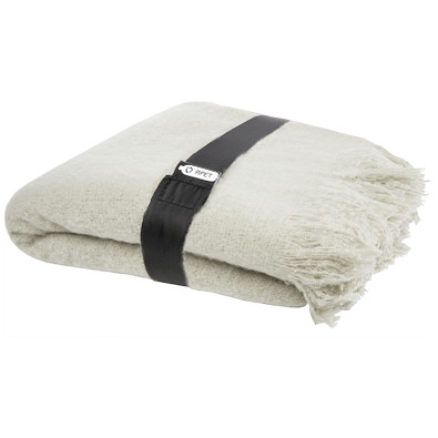 Ivy RPET Mohair-Decke, hellgrau