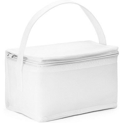 IZMIR. Kühltasche 3l aus Vliesstoff (80 g/m²), Weiß