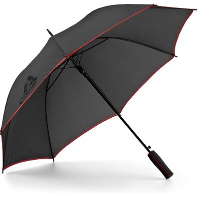 JENNA. Regenschirm aus 190T-Polyester mit automatischer Öffnung, Rot