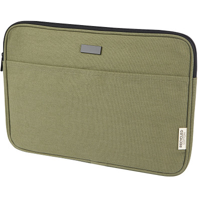Joey 14 Zoll Laptophülle aus GRS recyceltem Canvas 2 L, olive