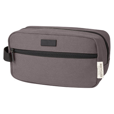 Joey Kosmetiktasche aus GRS recyceltem Canvas 3,5 L, grau