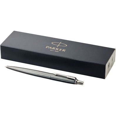 PARKER Druckkugelschreiber Jotter Metall, blaue Mine, grau PARKER Druckkugelschreiber Jotter Metall, blaue Mine, grau