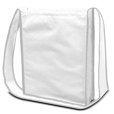 Joytex® Vlies-Umhänge-Dokumententasche, weiß