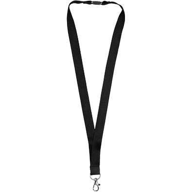 Julian Bambus Lanyard mit Sicherheitsclip, schwarz Julian Bambus Lanyard mit Sicherheitsclip, schwarz