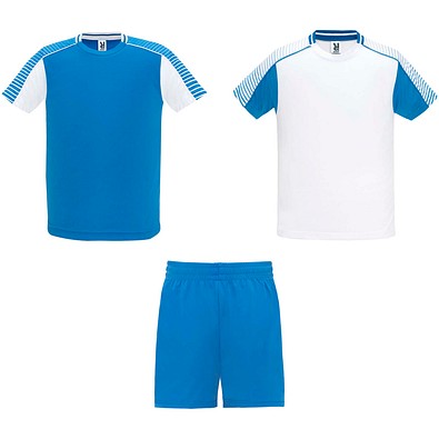 Juve Sport-Set Unisex, weiß/royalblau, 2XL